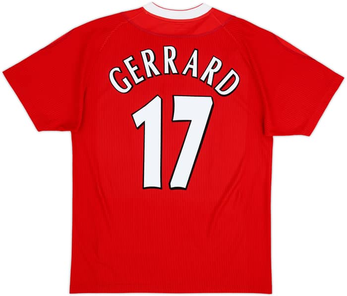 2002-04 Liverpool Home Shirt Gerrard #17 - 5/10 - (M)