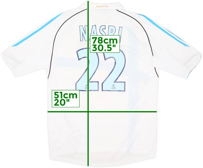 Camiseta de local del Olympique Marseille 2005-06 Nasri #22 - 8/10 - (M)