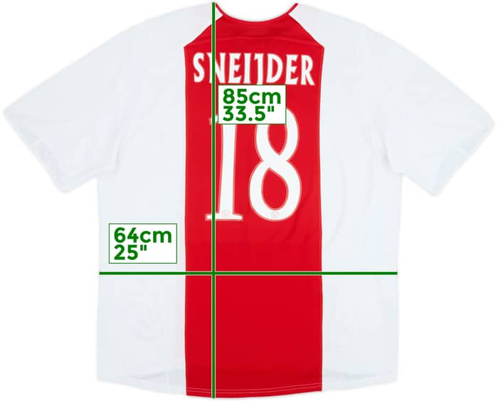 2005-06 Ajax Home Shirt Sneijder #18 - 8/10 - (XXL)