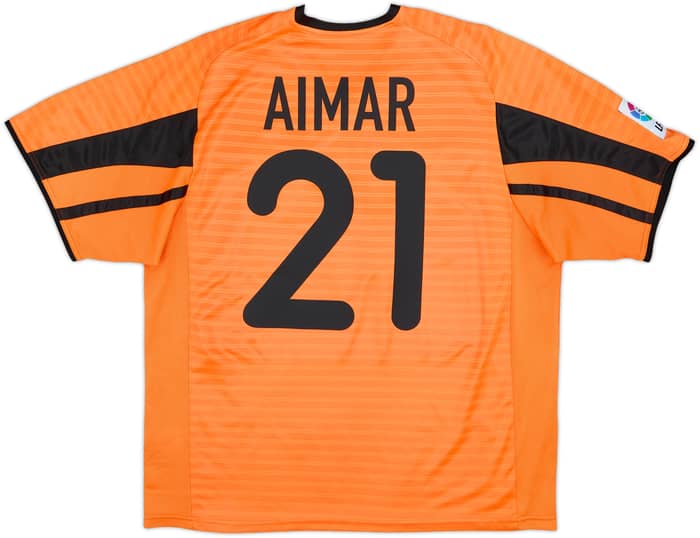 2001-02 Valencia Away Shirt Aimar #21 - 8/10 - (XL)