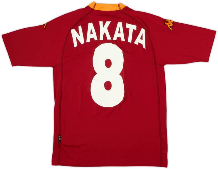 2000-01 Roma Home Shirt Nakata #8 - 6/10 - (M)