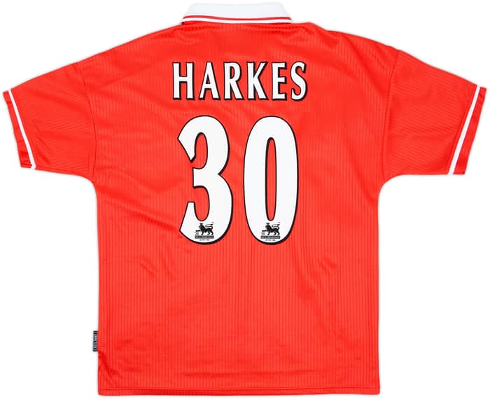 1998-00 Nottingham Forest Home Shirt Harkes #30 - 9/10 - (L)