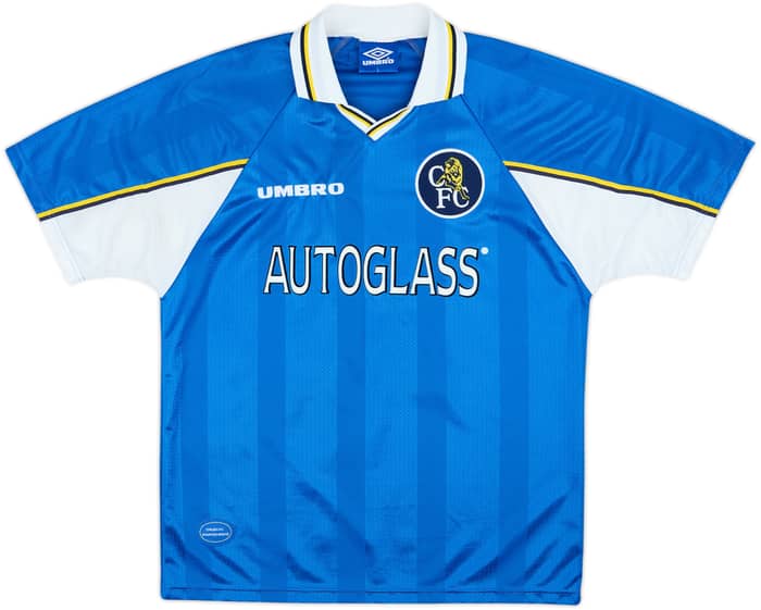 1997-99 Chelsea Home Shirt Zola #25 - 8/10 - (L)