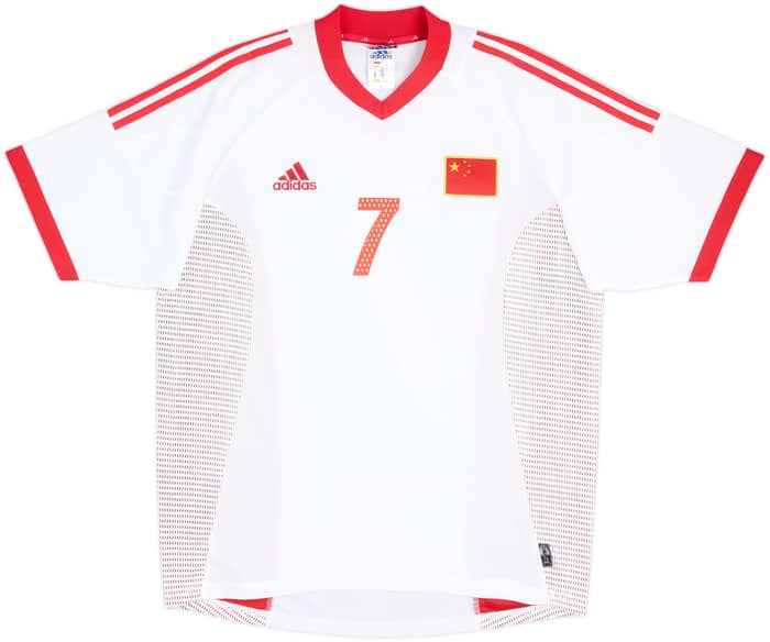 2002-04 China Away Shirt J H Sun #7 - 7/10 - (L)