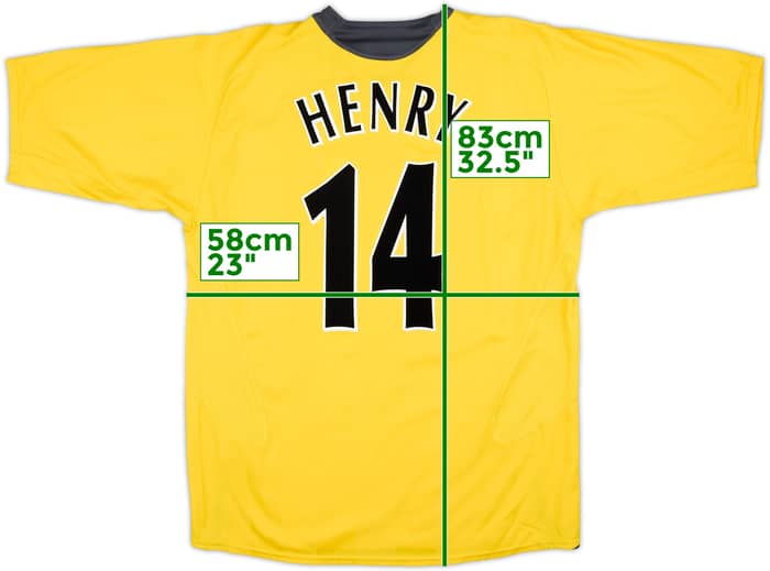 2005-06 Arsenal Away Shirt Henry #14 - 7/10 - (XXL)