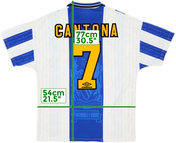 1994-96 Manchester United Third Shirt Cantona #7 - 8/10 - (L)