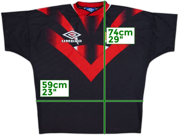 1994-95 Manchester United Umbro Training Shirt - 7/10 - (XL)