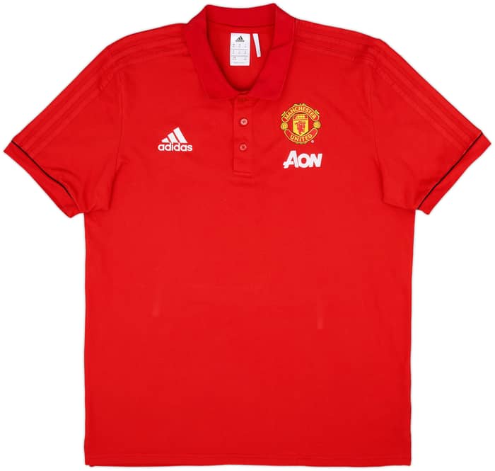 2018-19 Manchester United adidas Polo Shirt - 9/10 - (XL)