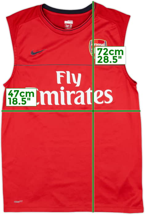 2008-09 Arsenal Nike Training Vest - 8/10 - (M)
