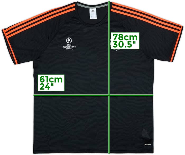 2015-16 Manchester United CL adizero Training Shirt - 10/10 - (XL)