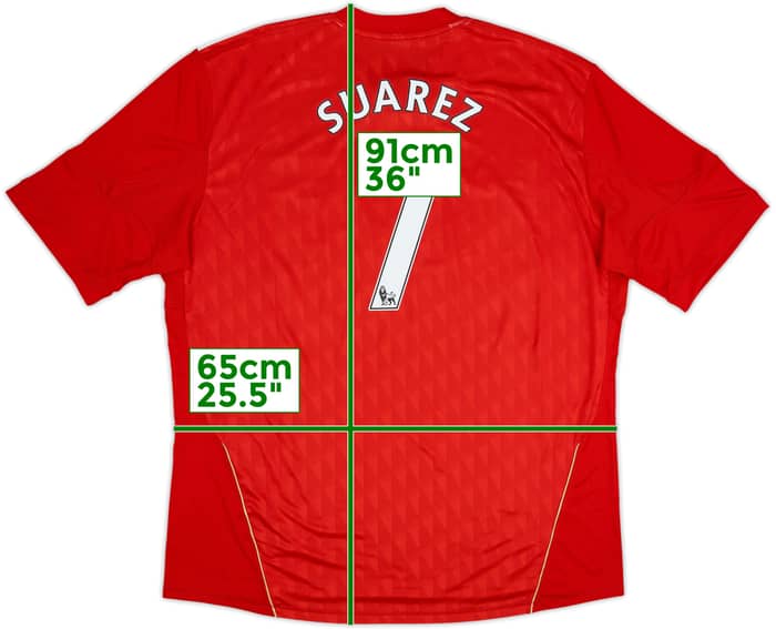 2010-12 Liverpool Home Shirt Suarez #7 - 5/10 - (3XL)