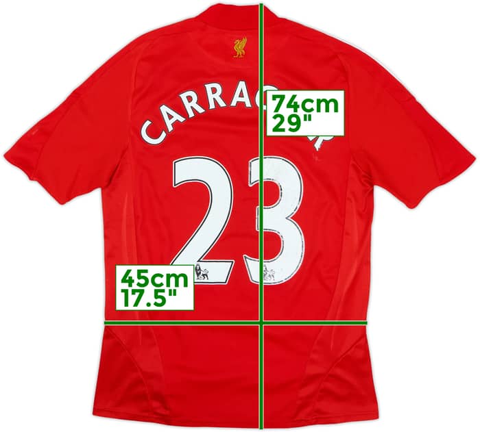 2008-10 Liverpool Home Shirt Carragher #23 - 4/10 - (S)
