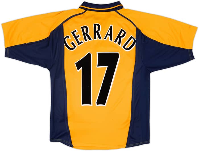 2000-02 Liverpool Camiseta Visitante Gerrard #17 - 8/10 - (XL.Boys)
