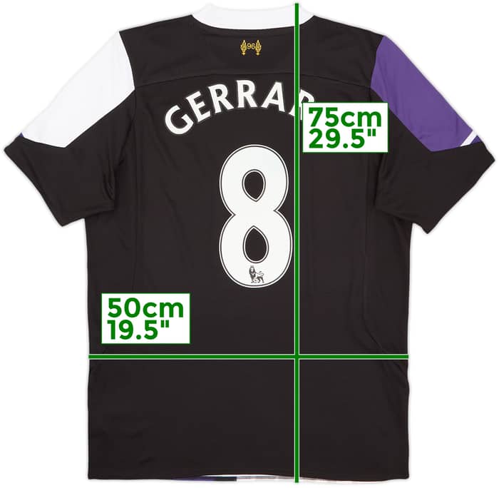 2013-14 Liverpool Third Shirt Gerrard #8 - 10/10 - (L)