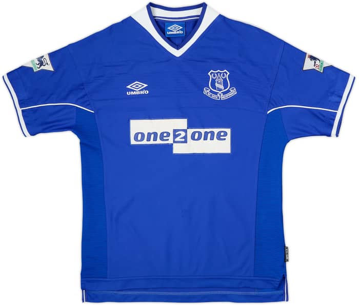 Camiseta de local del Everton 1999-00 Campbell #9 - 5/10 - (L)