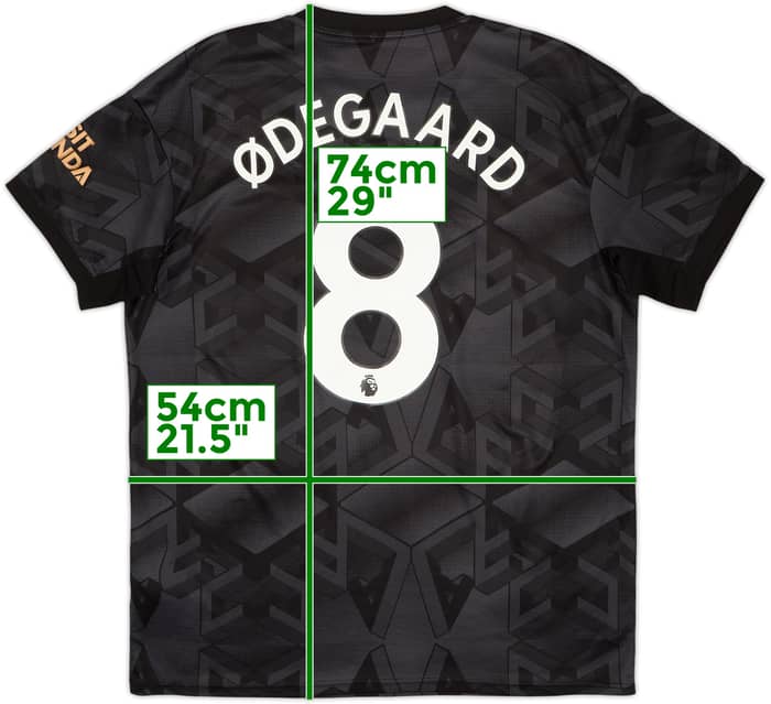 2022-23 Arsenal Away Shirt Odegaard #8 - 8/10 - (L)