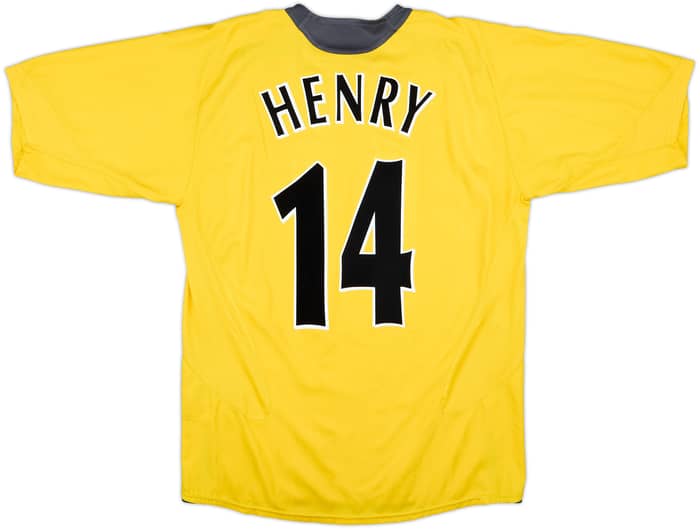 2005-06 Arsenal Away Shirt Henry #14 - 8/10 - (L)