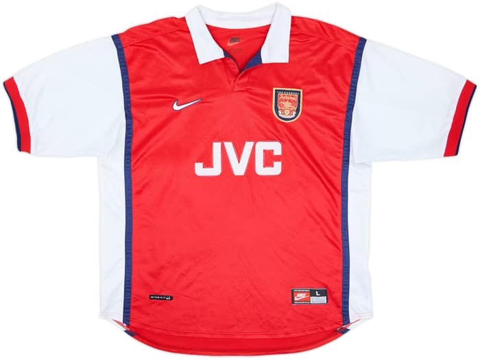 1998-99 Arsenal Home Shirt Bergkamp #10 - 8/10 - (L)