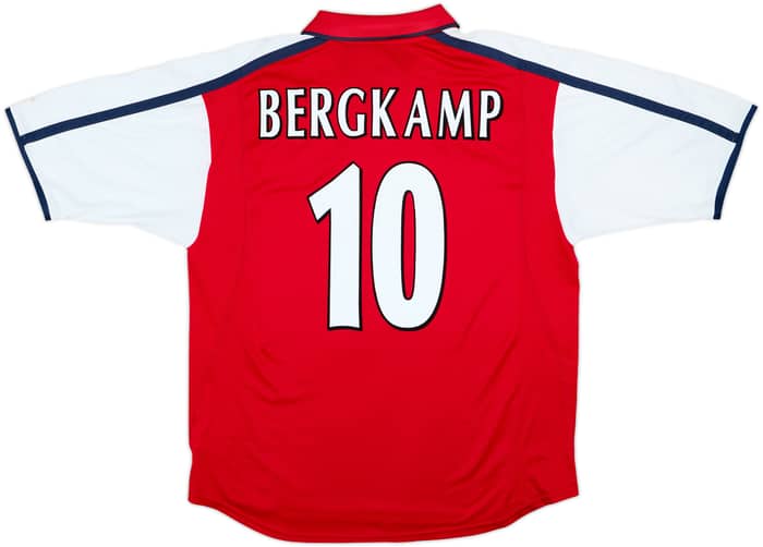 2000-02 Arsenal Home Shirt Bergkamp #10 - 8/10 - (XL)