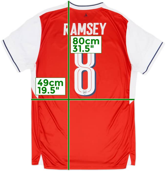 2016-17 Arsenal Camiseta de local Ramsey #8 - 8/10 - (L)