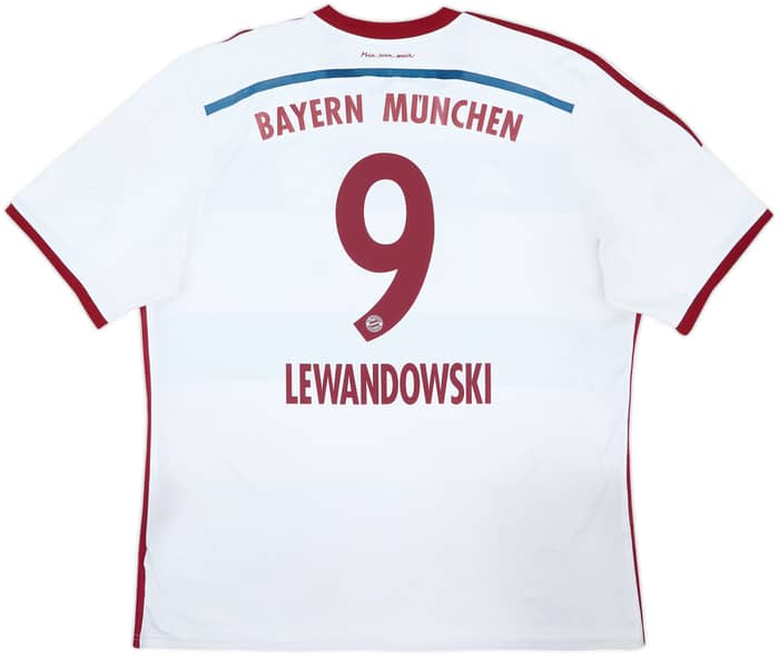 2014-15 Bayern Munich Away Shirt Lewandowski #9 - 6/10 - (XXL)