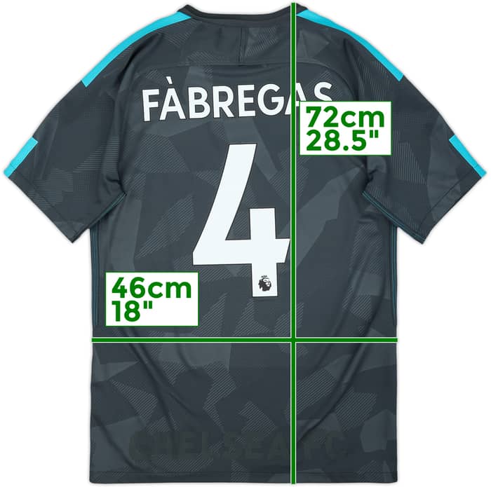 2017-18 Chelsea Third Shirt Fabregas #4 - 8/10 - (S)