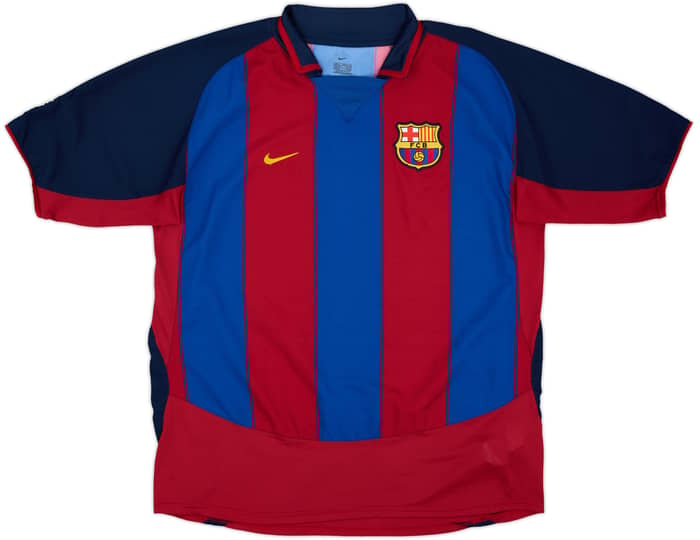 2003-04 Barcelona Camiseta de local Ronaldinho #10 - 8/10 - (XL)