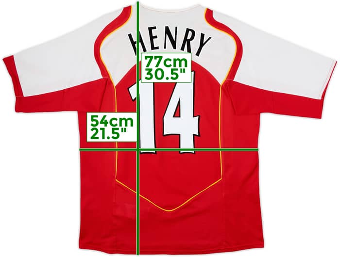 2004-05 Arsenal Home Shirt Henry #14 - 8/10 - (L)