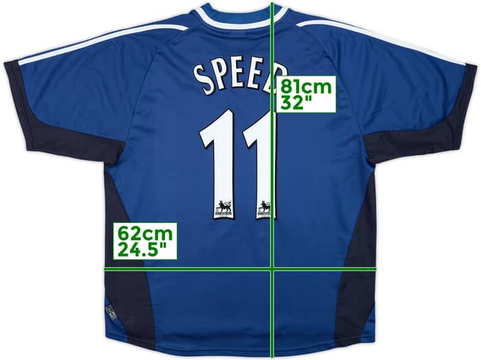 2001-02 Newcastle Away Shirt Speed #11 - 9/10 - (XL)