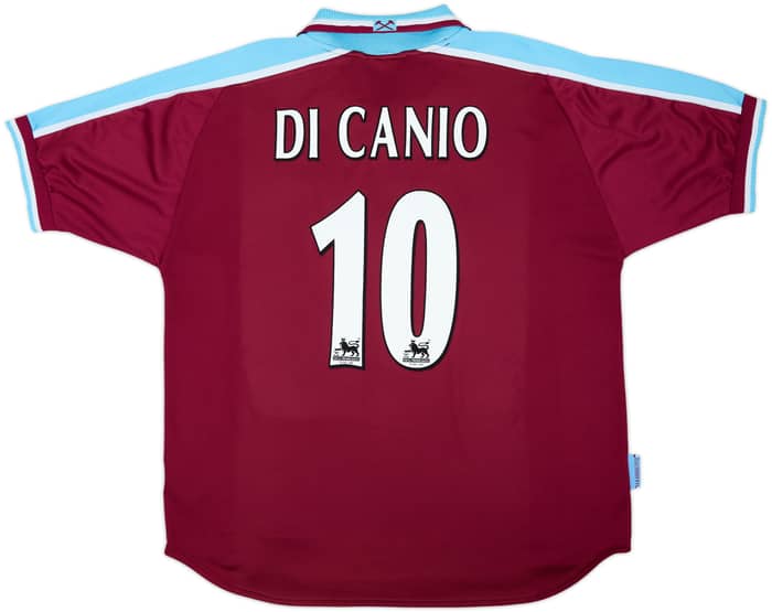 1999-01 West Ham Home Shirt Di Canio #10 - 9/10 - (XL)