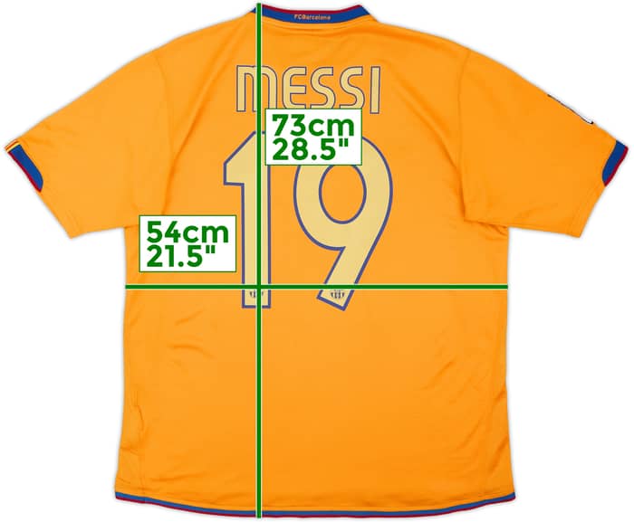 2006-08 Barcelona Away Shirt Messi #19 - 6/10 - (M)