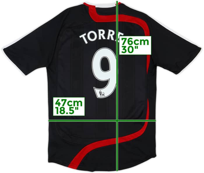 2007-08 Liverpool Third Shirt Torres #9 - 6/10 - (M)
