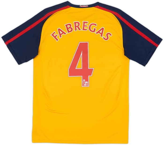 2008-09 Arsenal Camiseta de visitante Fabregas #4 - 6/10 - (S)