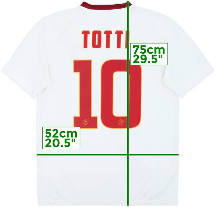 2014-15 Roma Away Shirt Totti #10 - 7/10 - (M)