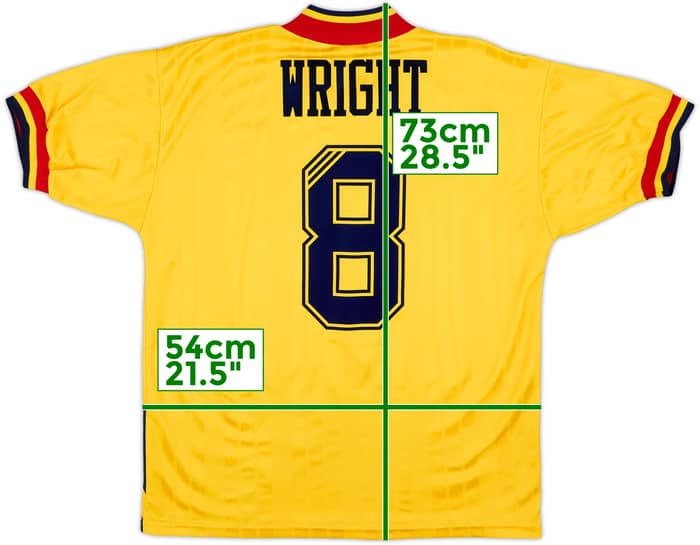 1993-94 Arsenal Away Shirt Wright #8 - 8/10 - (M)
