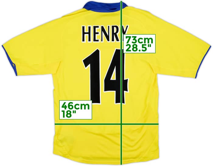 2003-05 Arsenal Away Shirt Henry #14 - 8/10 - (S)