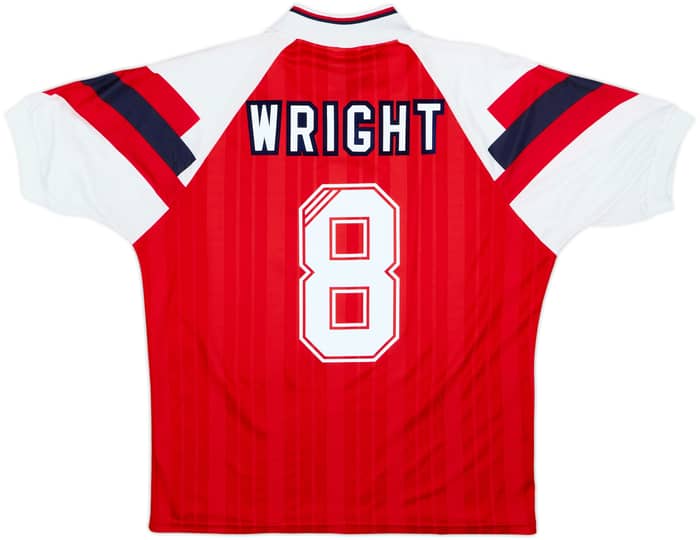 1992-94 Arsenal Home Shirt Wright #8 - 6/10 - (L)