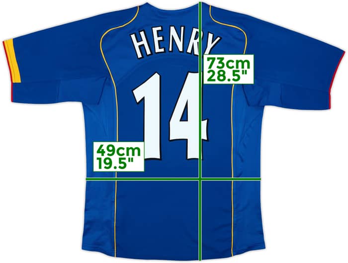 2004-06 Arsenal Away Shirt Henry #14 - 7/10 - (M)