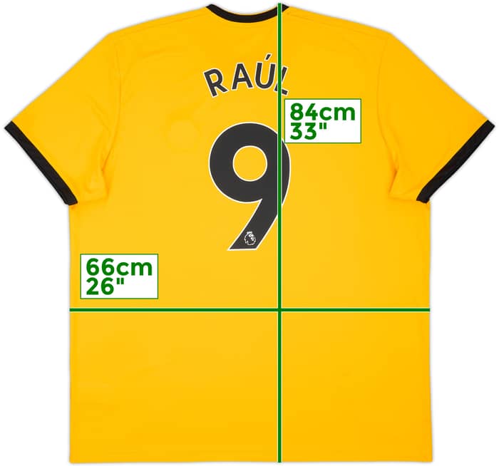 2018-19 Wolves Home Shirt Raul #9 - 6/10 - (XXL)