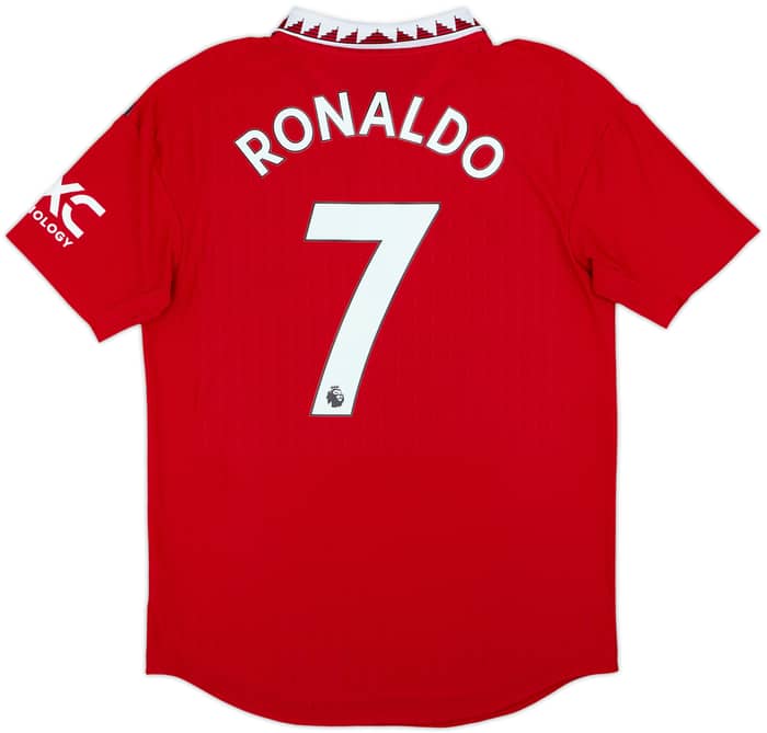 Camiseta auténtica de local del Manchester United 2022-23 Ronaldo #7 - 10/10 - (M)
