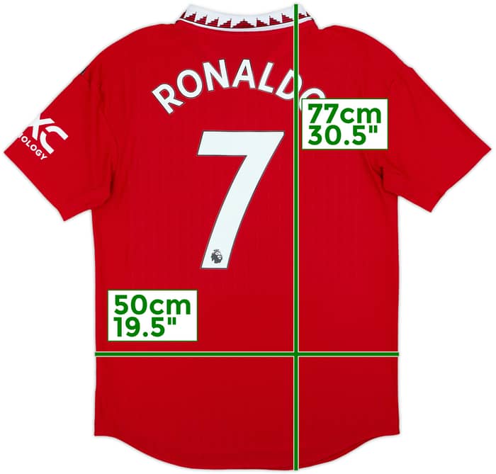 Camiseta auténtica de local del Manchester United 2022-23 Ronaldo #7 - 10/10 - (M)