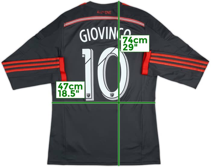 2014-15 Toronto FC Authentic Away L/S Shirt Giovinco #10 - 9/10 - (L)