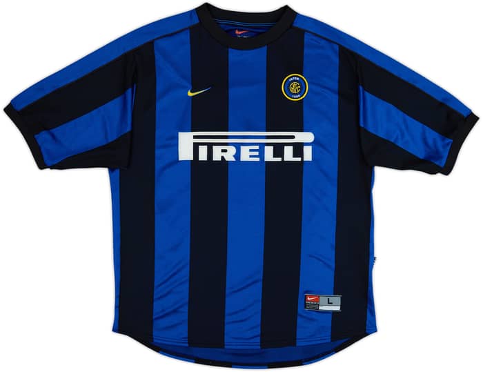 1999-00 Inter Milan Home Shirt Ronaldo #9 - 9/10 - (L)