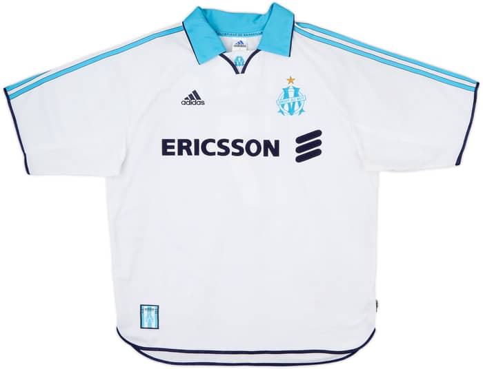 1999-00 Olympique Marseille Home Shirt Pires #7 - 8/10 - (XL)