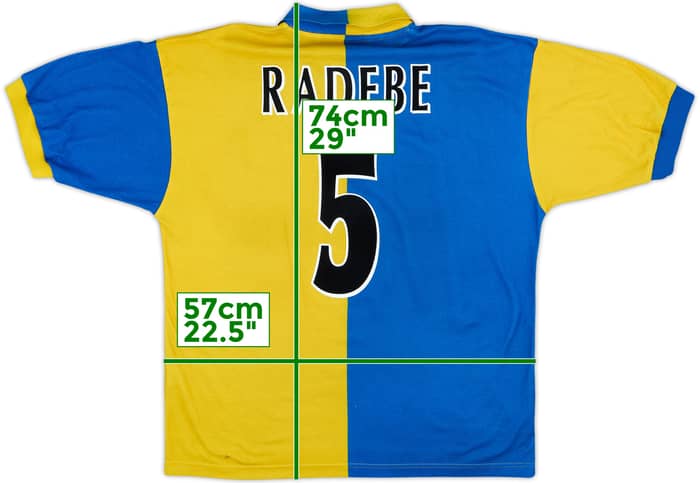 1997-99 Leeds United Away Shirt Radebe #5 - 5/10 - (L)