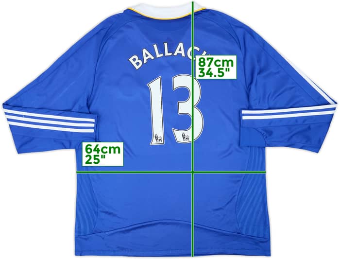 2008-09 Chelsea Home L/S Shirt Ballack #13 - 6/10 - (XXL)