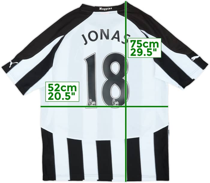 2010-11 Newcastle Home Shirt Jonas #18 - 6/10 - (M)