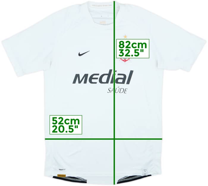 Camiseta de local de pretemporada del Corinthians 2008 - 6/10 - (L)