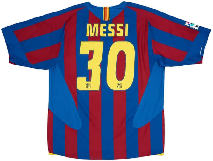 2005-06 Barcelona Home Shirt Messi #30 - 8/10 - (L)