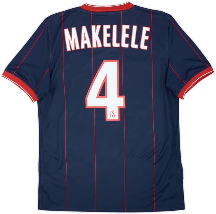 2009-10 Paris Saint-Germain Home Shirt Makelele #4 - 8/10 - (S)